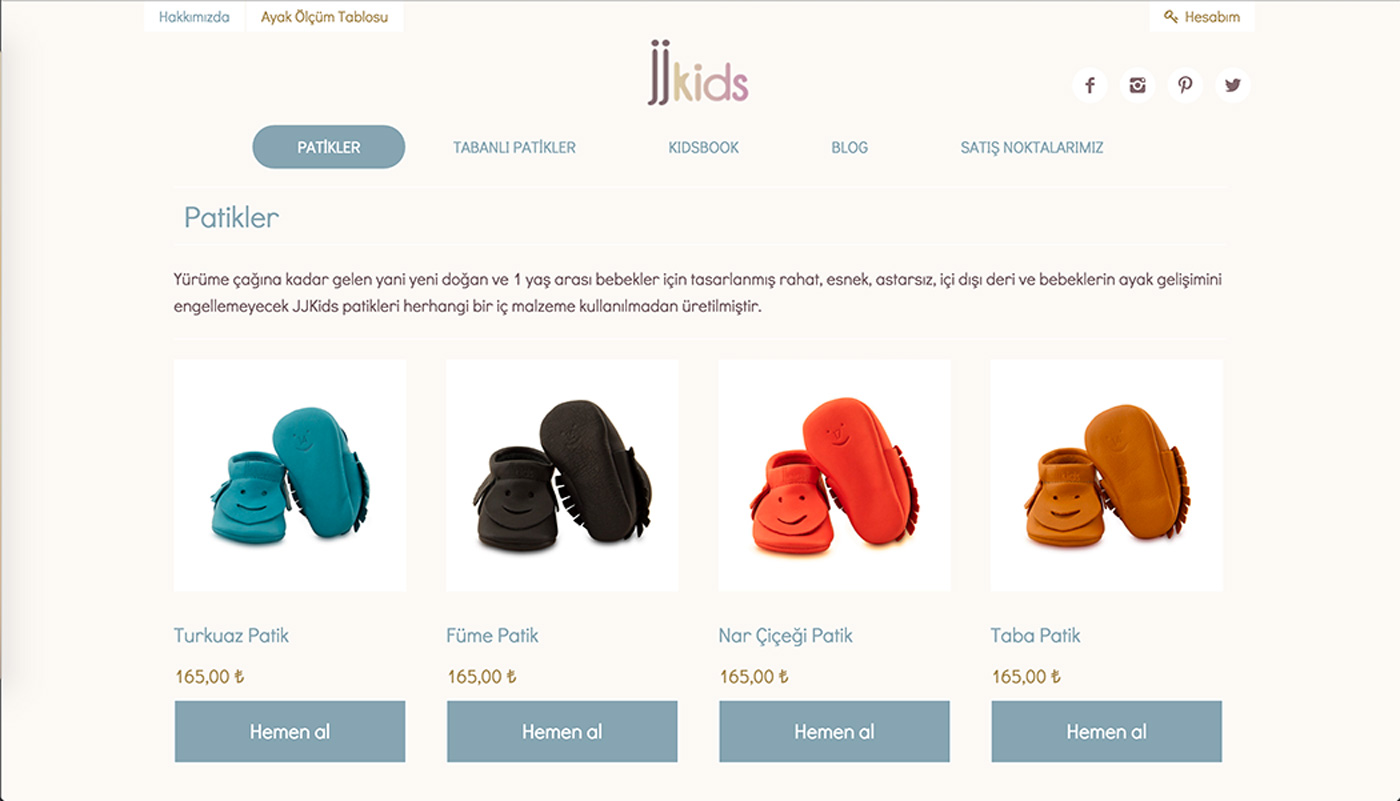 JJkids WooCommerce Website Design