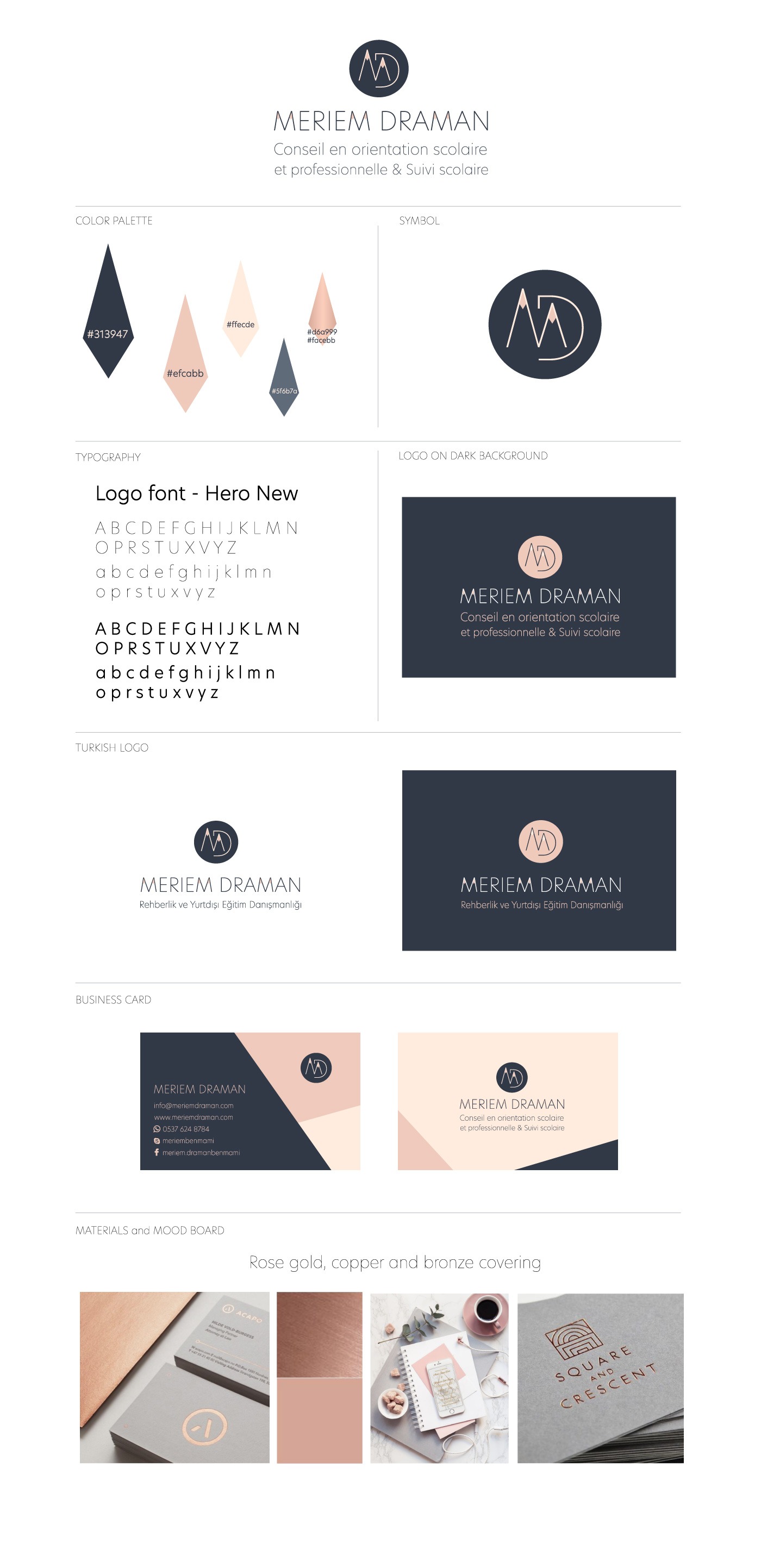 Meriem Draman Brand Identity System