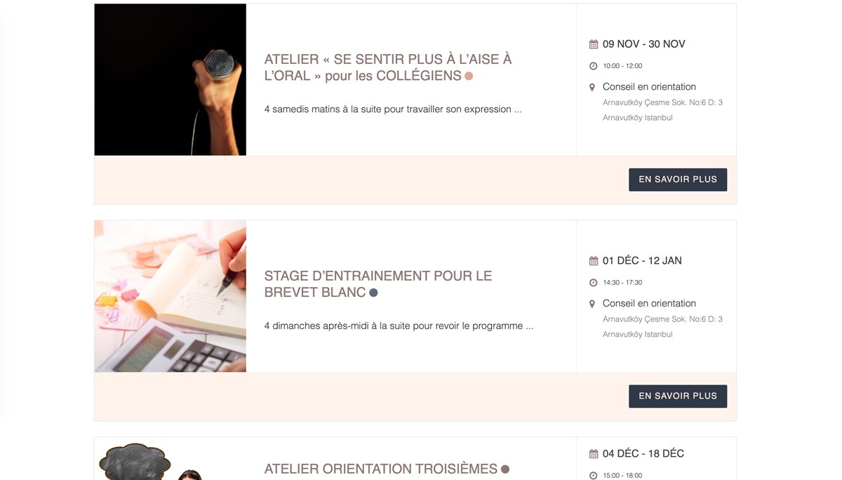 Meriem Draman - Conseil en orientation Website Design