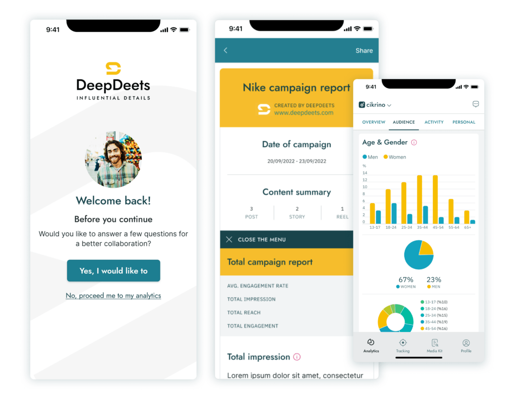 DeepDeets Influencer App